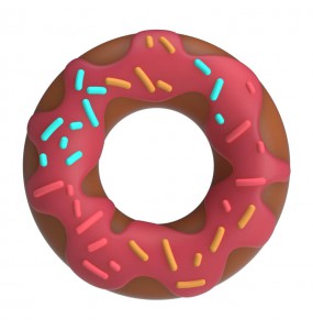 PRETTY LOVE - Choco Super Donut Cock Ring (Pink)